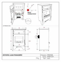 Estufa De Leña Eco Design Firenze Premium -cocina al aire libre comercio Estufa de lena Eco Firenze Premium 1