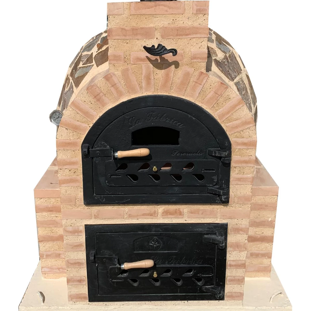 Hornilla Cuadrada Mixta Piedra 90 Cm. 3 Hornilla Cuadrada Mixta Piedra 90 Cm.