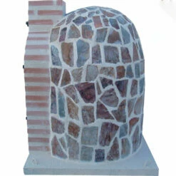 Hornilla Redonda Piedra Multicolor 90 Cm. -cocina al aire libre comercio Hornilla redonda Piedra Multicolor 90 cm 3