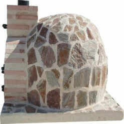 Horno Montado Piedra Multicolor 80 Cm. -cocina al aire libre comercio Horno montado Piedra multicolor 3