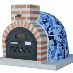 Horno Montado Mosaico Mediterráneo 85 Cm. -cocina al aire libre comercio Horno montado Mosaico Mediterraneo 1