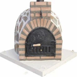 Horno Montado Esquina Piedra 80 Cm.