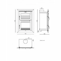 Horno Insertable De Leña Modelo HLI-100 -cocina al aire libre comercio Insertable De Lena HLI 100.2a
