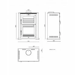 Horno De Leña Modelo HL-100 -cocina al aire libre comercio Insertable De Lena HL 100.2a