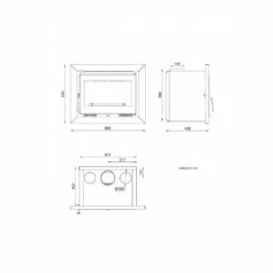 Insertable De Leña Modelo I-170 -cocina al aire libre comercio Insertable De Lena I 170.2a