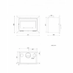 Insertable De Leña Modelo I-180 -cocina al aire libre comercio Insertable De Lena I 180.2a