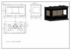 Insertable De Leña Modelo IT-103 F -cocina al aire libre comercio Insertable de Lena Modelo IT 103 F 3
