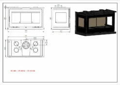 Insertable De Leña Modelo IT-103 K -cocina al aire libre comercio Insertable de Lena Modelo IT 103 K 3