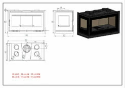Insertable De Leña Modelo IT-122 DK -cocina al aire libre comercio Insertable de Lena Modelo IT 122 DK 3