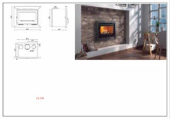 Insertable De Leña Modelo IT-170 F -cocina al aire libre comercio Insertable de Lena Modelo IT 170 F 3