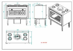 Insertable De Leña Modelo IZ-100 FKP -cocina al aire libre comercio Insertable de Lena Modelo IZ 100 FKP 5