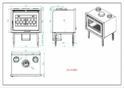 Insertable De Leña Modelo IZ-170 FKP 11 Insertable De Leña Modelo IZ-170 FKP -cocina al aire libre comercio Insertable de Lena Modelo IZ 170 FKP 5