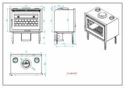 Insertable De Leña Modelo IZ-180 FKP -cocina al aire libre comercio Insertable de Lena Modelo IZ 180 FKP 5