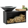 Ofyr Isla Madera Teca Negro OIB-85-TW -cocina al aire libre comercio Ofyr Isla Rubberwood Negro OIB 85 100 RW