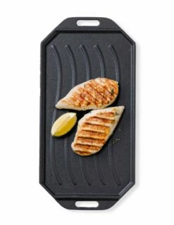 Plancha De Hierro Fundido Reversible Cozze -cocina al aire libre comercio Plancha de Hierro Fundido Reversible Cozze 3