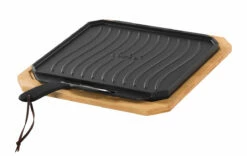 Plancha De Hierro Fundido Reversible Grande Cozze