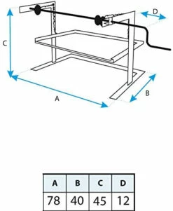 Soporte Elevador Con Escuadra Grande -cocina al aire libre comercio Soporte Elevador barbacoas Escuadra grande 71574 2