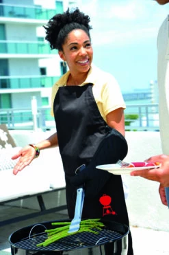 Delantal Negro Ajustable Weber -cocina al aire libre comercio delantal ajustable weber apron 6474 4